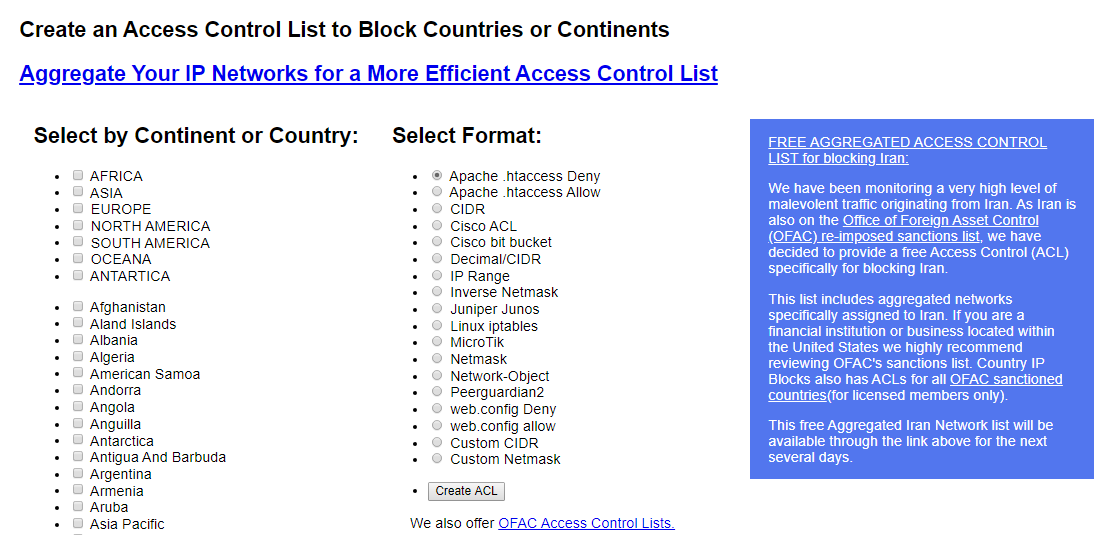 How To Block IP By Country Using htaccess File