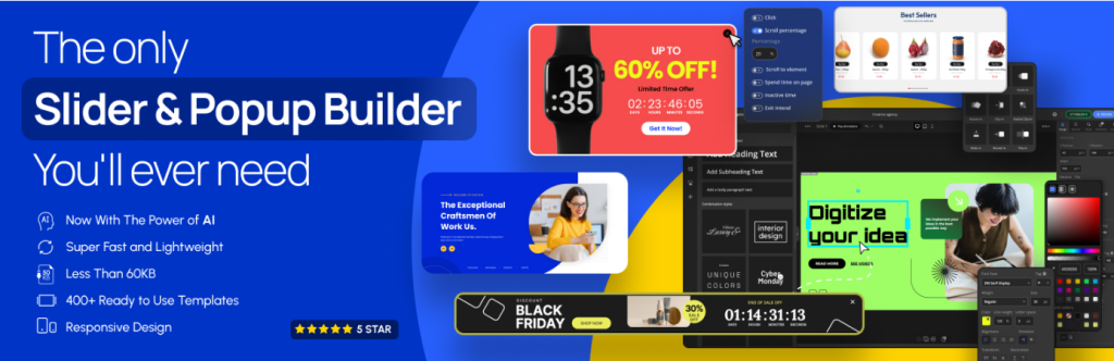 The Depicter Slider and Popup Builder's plugin banner