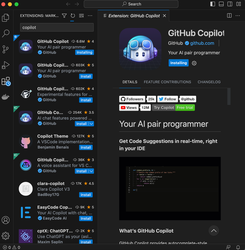 Use GitHub Copilot to enhance your coding with AI