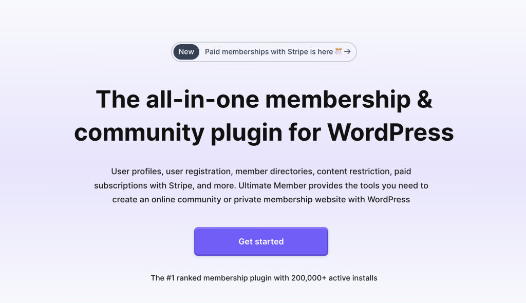 a free WordPress membership plugin
