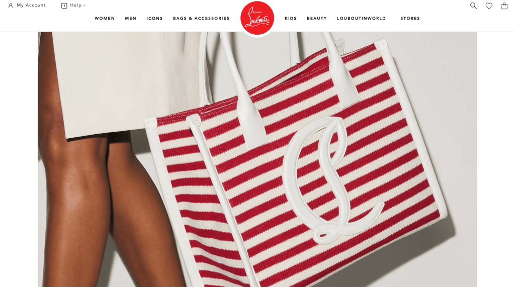 Christian Louboutin official store's homepage