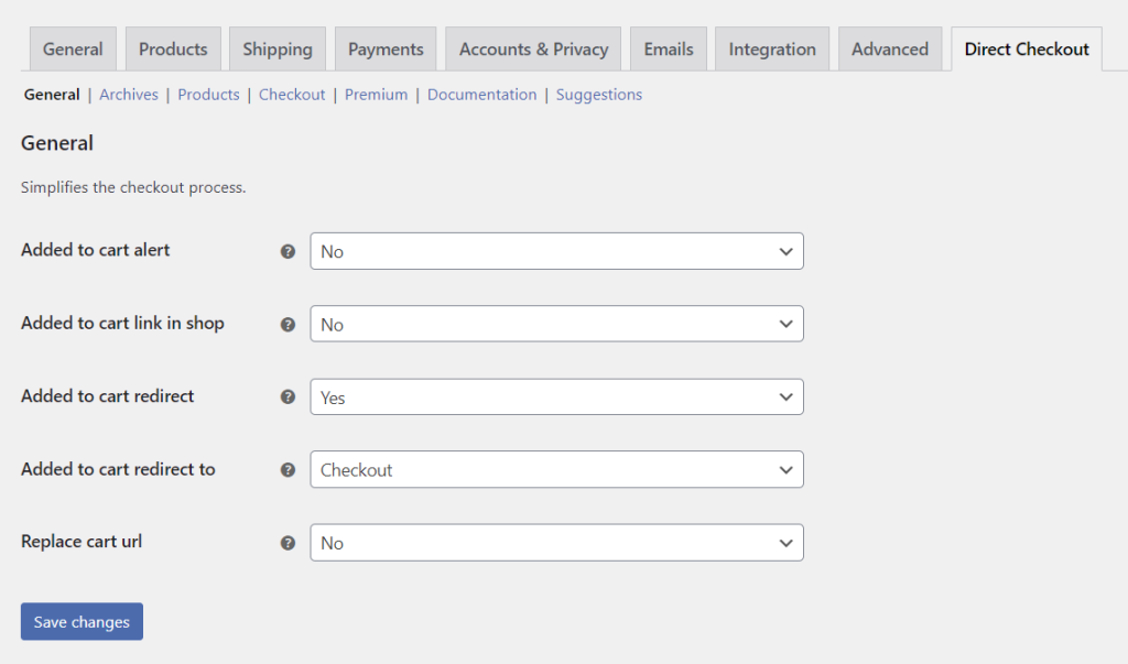 Enabling direct checkout in WordPress using WooCommerce Direct Checkout