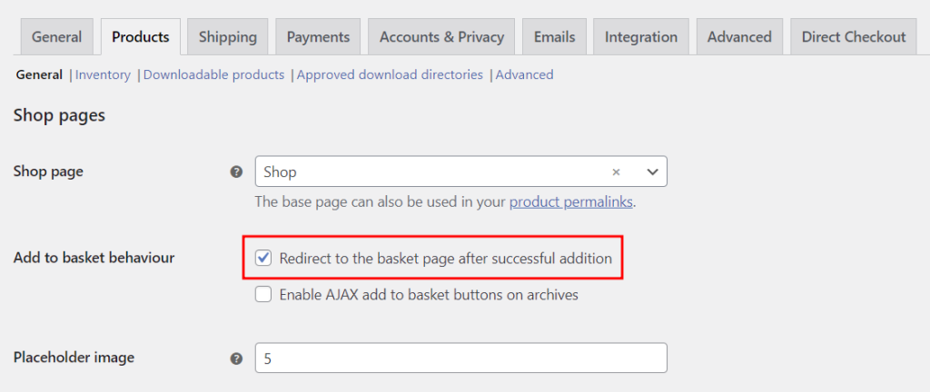 Changing add to basket behavior in WooCommerce