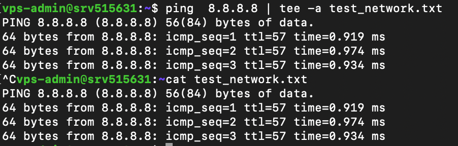 tee-command-prints-ping-output-in-terminal-and-a-file