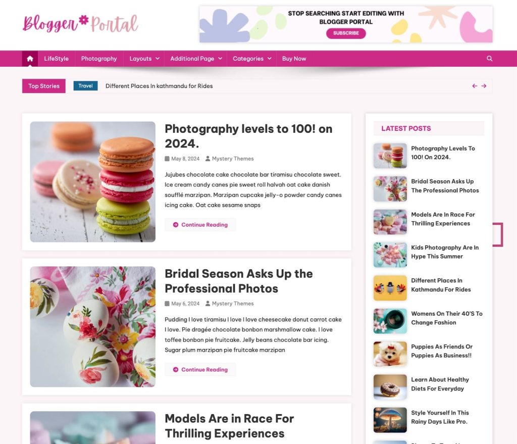 News Portal newspaper WordPress theme