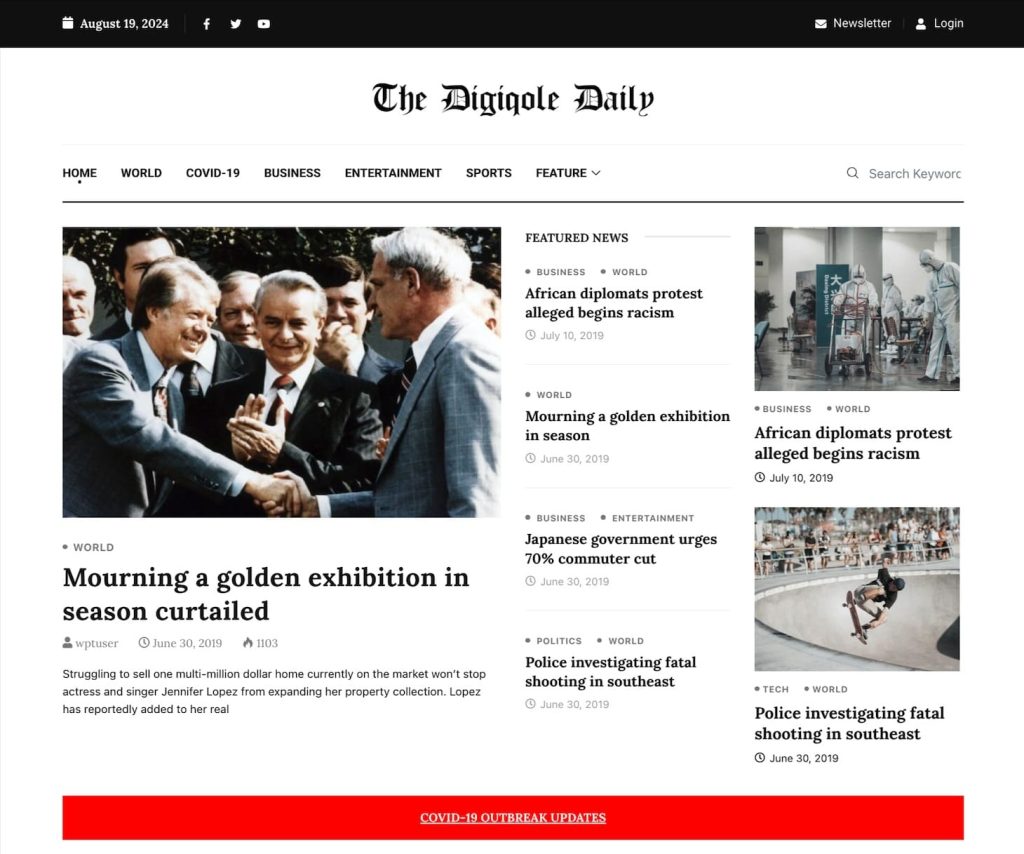 Digiqole WordPress theme