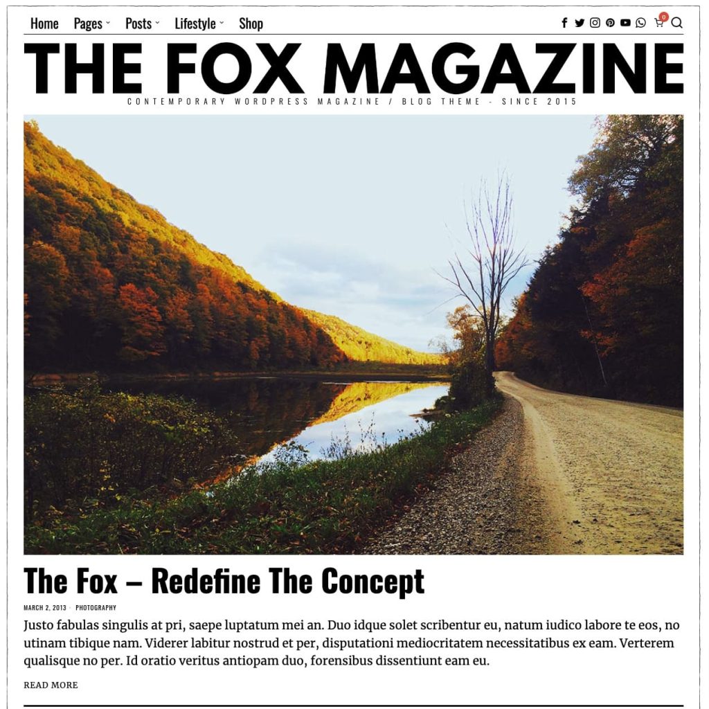 TheFox magazine theme