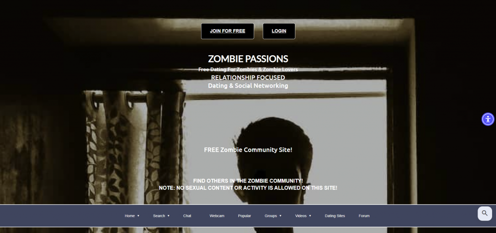 Zombie passions homepage