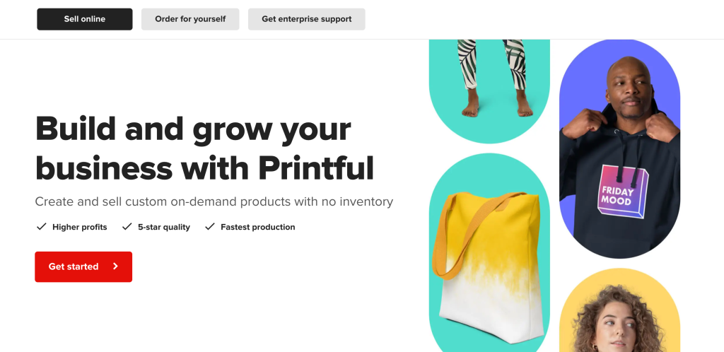 Printful homepage