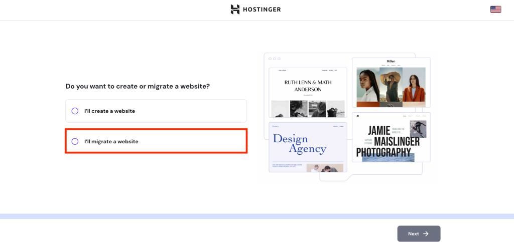 Hostinger migration process