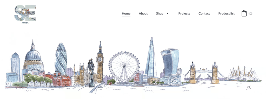 Homepage of Sam Edwards Artist